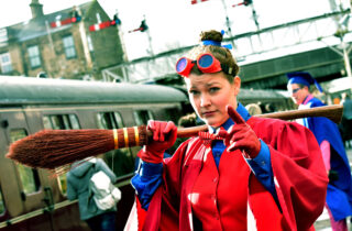 Wizard Academy Woman With Broom