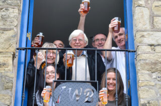 Rail Ale Trail Group On Balcony